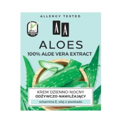 AA Aloes 100% aloe vera extract krem dzienno-nocny odżywczo-nawilżający 50ml