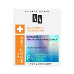 AA Cera Wrażliwa krem intensywnie nawilżający 72H na dzień 50ml