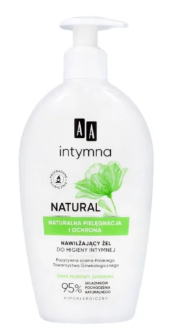 AA Intymna Ochrona&Pielęgnacja NATURAL 95% żel nawilżający do higieny intymnej 300ml