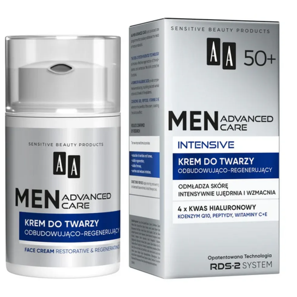 AA Men Advanced Care Intensive 50+ krem do twarzy odbudowująco-regenerujący 50ml