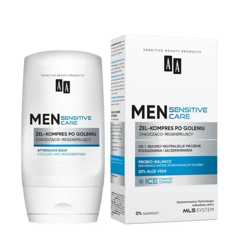 AA Men Sensitive żel-kompres po goleniu chłodząco-regenerujący 100ml