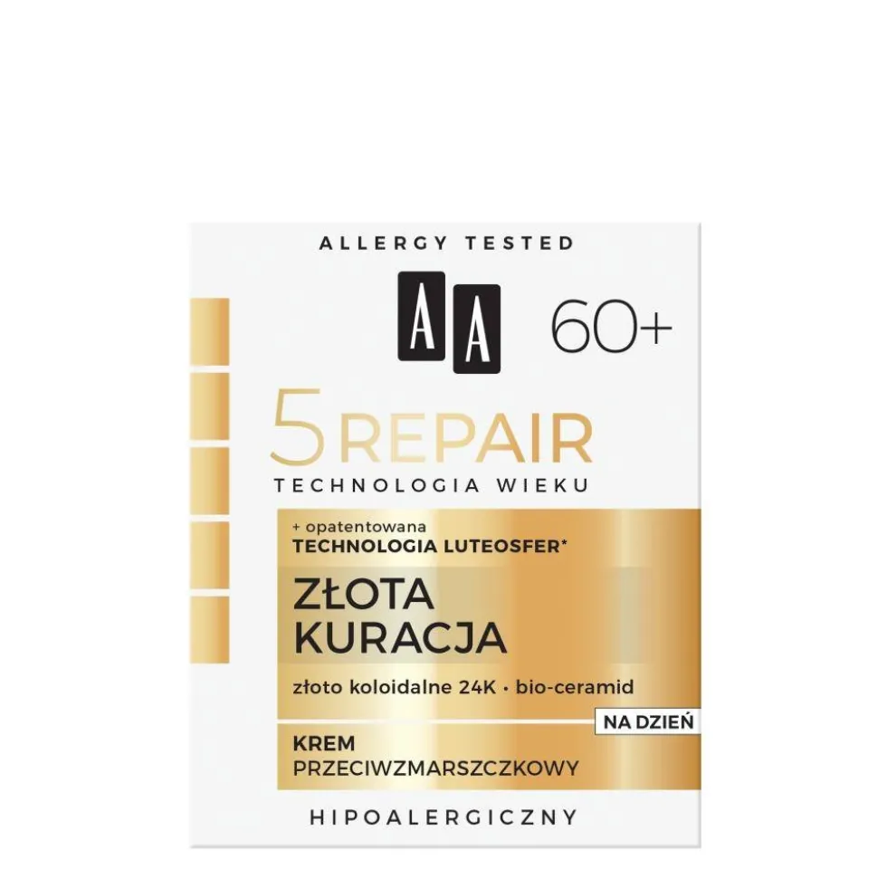 AA Technologia Wieku 5Repair 60+ Złota Kuracja dzienny krem przeciwzmarszczkowy 50ml