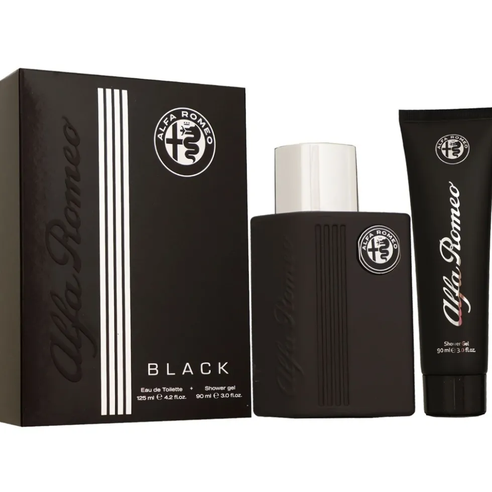 Alfa Romeo Black zestaw woda toaletowa spray 125ml + żel pod prysznic 90ml