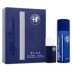 Alfa Romeo Blue zestaw woda toaletowa spray 15ml + perfumowany spray do ciała 150ml