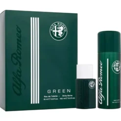 Alfa Romeo Green zestaw woda toaletowa spray 15ml + perfumowany spray do ciała 150ml