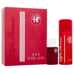 Alfa Romeo Red zestaw woda toaletowa spray 15ml + perfumowany spray do ciała 150ml