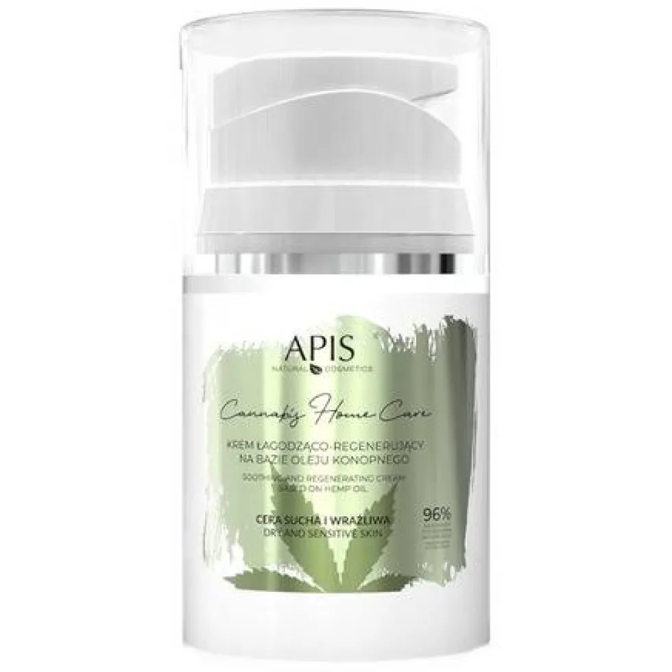 APIS Cannabis Home Care krem łagodząco - regenerujący na bazie oleju konopnego 50ml
