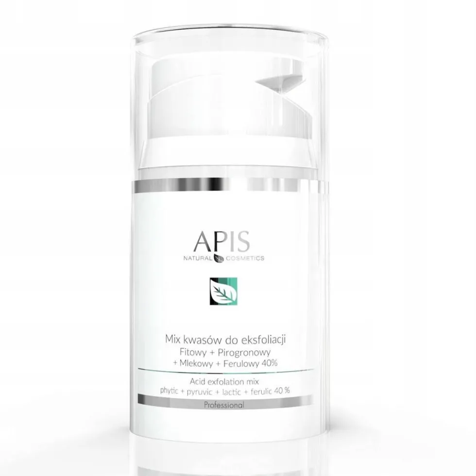 APIS Exfoliation Acid mix kwasów do eksfoliacji Fitowy + Pirogronowy + Mlekowy + Ferulowy 40% 50ml
