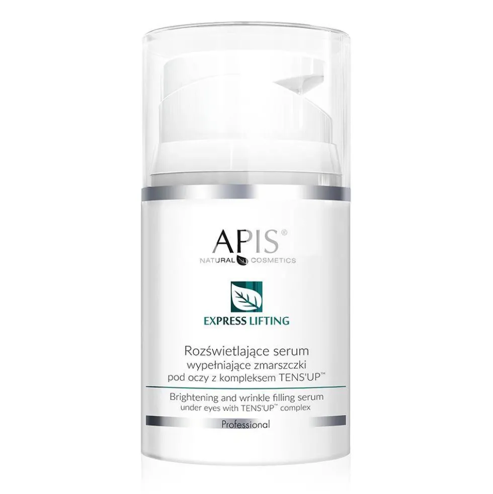 APIS Express Lifting rozświetlające serum wypełniające zmarszczki pod oczy z kompleksem TENS’UP™ 50ml