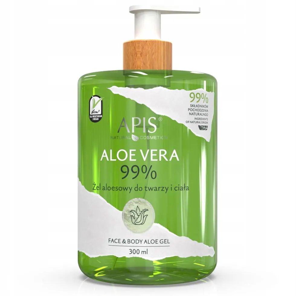 APIS Natural Aloe Vera 99% żel aloesowy do twarzy i ciała 300ml