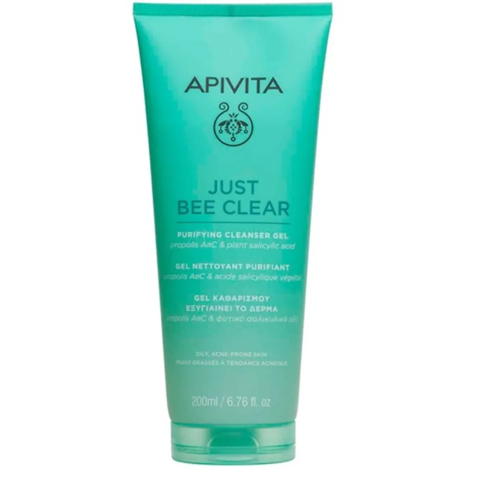 Apivita Just Bee Clear Purifying Cleansing Gel żel oczyszczający do cery tłustej i trądzikowej 200ml