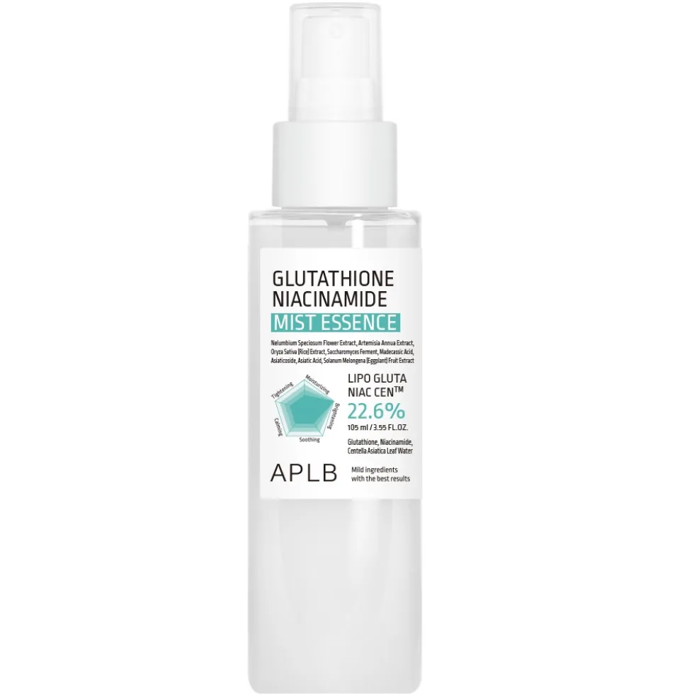 APLB Glutathione Niacinamide Mist Essence rozjaśniająca esencja w mgiełce 105ml