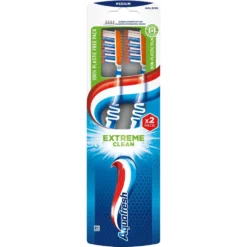 Aquafresh Extreme Clean szczoteczka do zębów Medium 2szt.