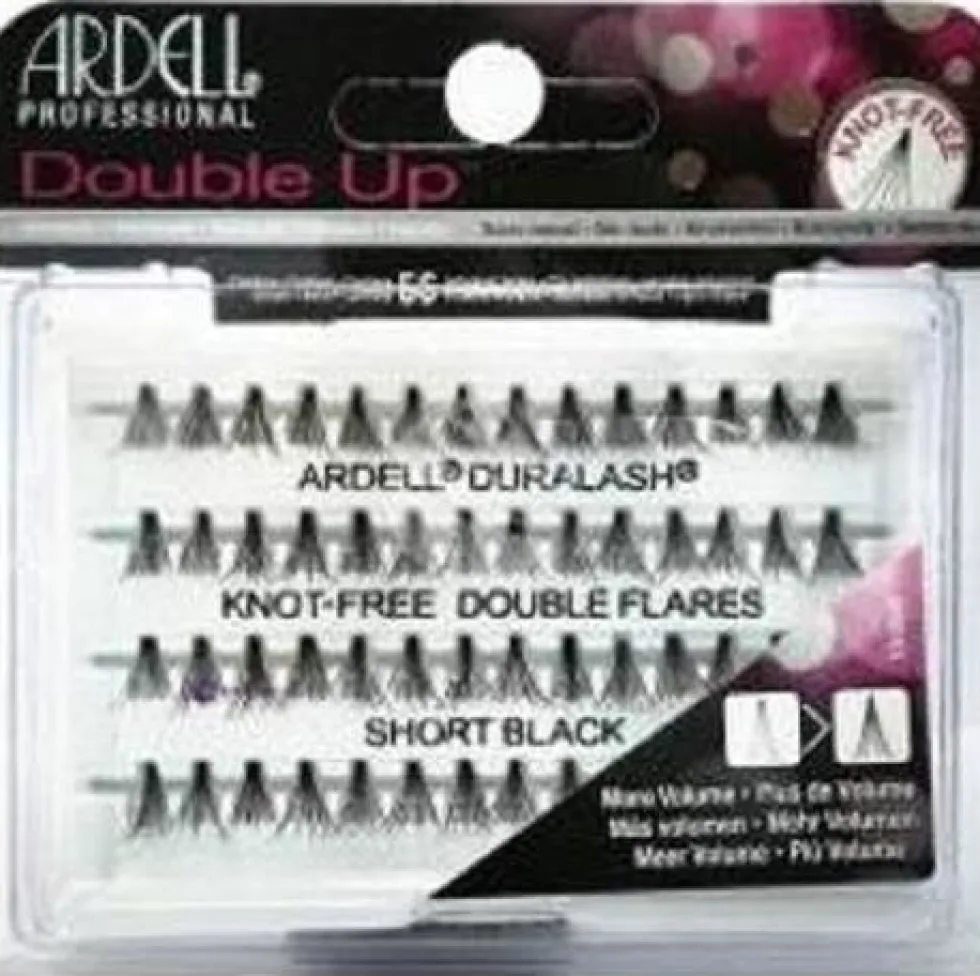 Ardell Double Up zestaw 96 kępek rzęs Short Black