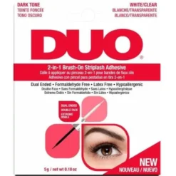 Ardell Duo 2-in-1 Brush-On Striplash Adhesive klej do rzęs Dark and Clear 5g