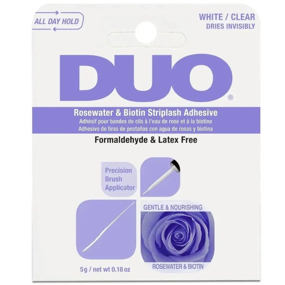 Ardell Duo Rosewater & Biotin Striplash Adhesive klej do rzęs Clear 5g