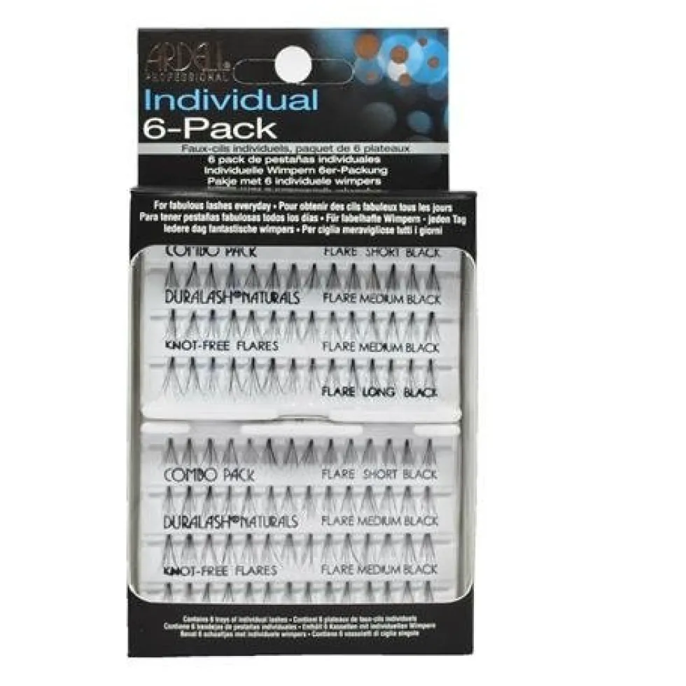 Ardell Individual Combo Pack zestaw 56 kępek rzęs 6-pack Black