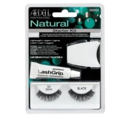Ardell Natural 101 1 para sztucznych rzęs Black + Lash Adhesive klej do rzęs 2.5g + Lash Applicator aplikator do rzęs