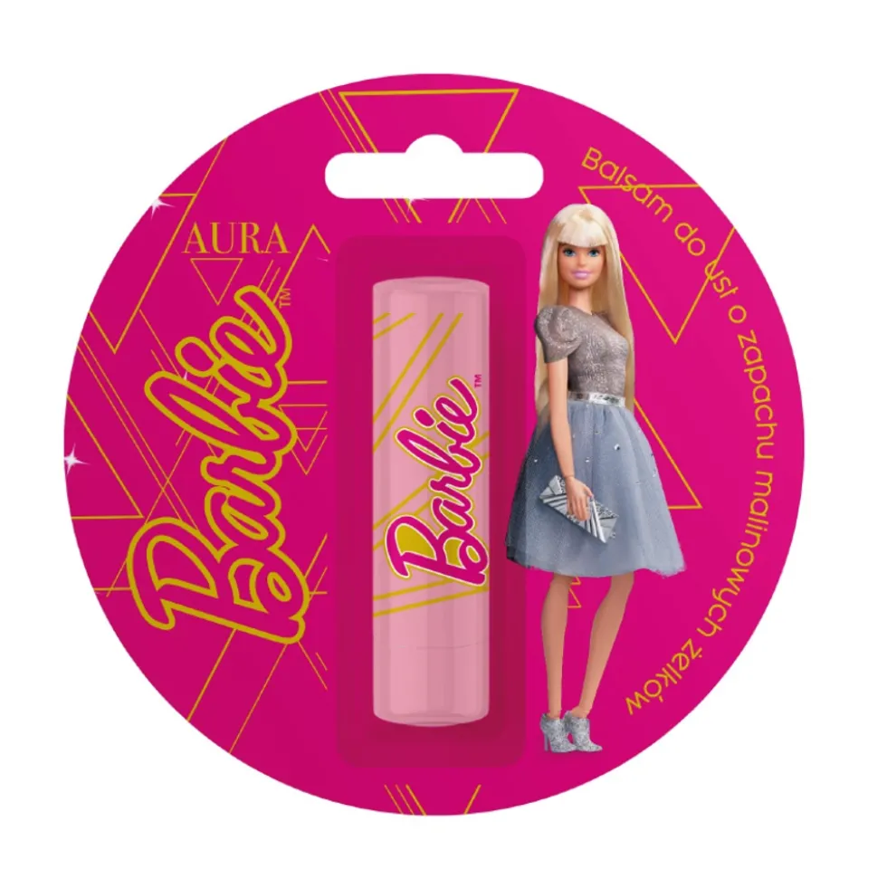 Aura Barbie balsam do ust Malinowe Żelki 3.8g