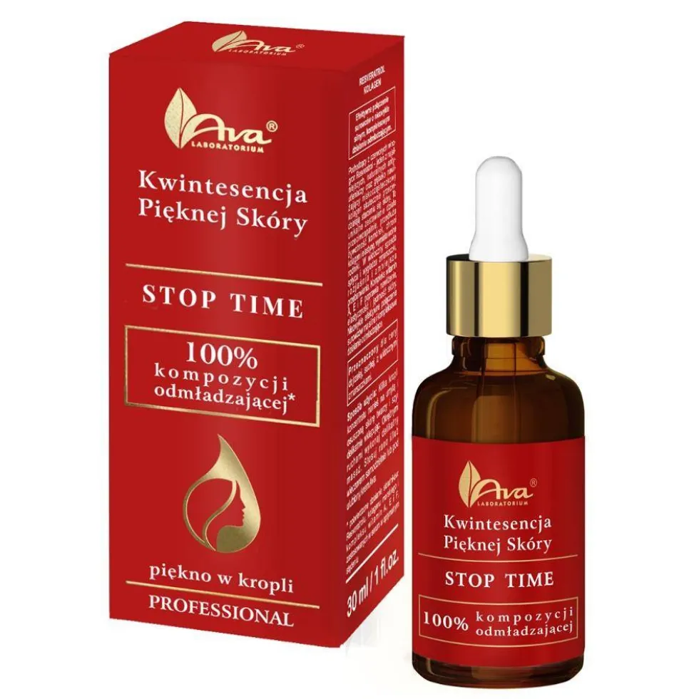 Ava Laboratorium Kwintesencja Pięknej Skóry Stop Time przeciwzmarszczkowe serum do twarzy 30ml