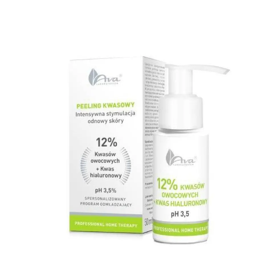 Ava Laboratorium Professional Home Therapy kwasy owocowe 12% + kwas hialuronowy 50ml