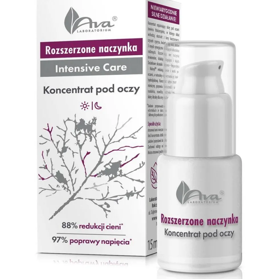 Ava Laboratorium Rozszerzone Naczynka koncentrat pod oczy 15ml