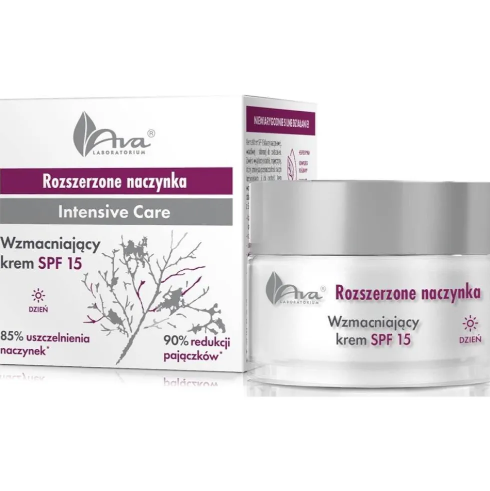 Ava Laboratorium Rozszerzone Naczynka wzmacniający krem SPF15 na dzień 50ml
