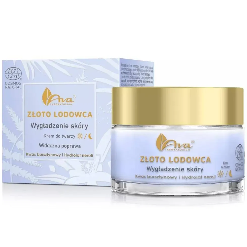 Ava Laboratorium Złoto Lodowca wygładzający krem do twarzy 50ml