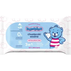 Bambino Chusteczki wodne 3w1 57szt.
