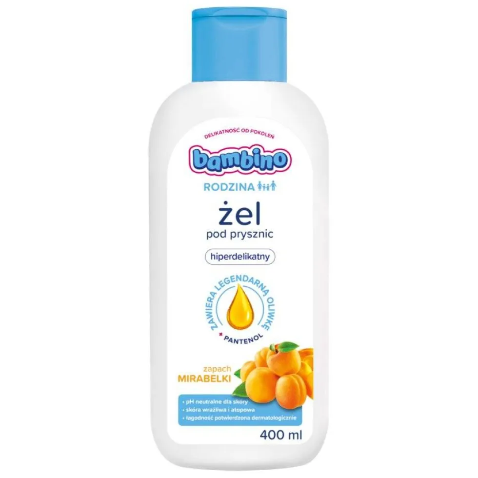 Bambino Rodzina żel pod prysznic hiperdelikatny Mirabelka 400ml