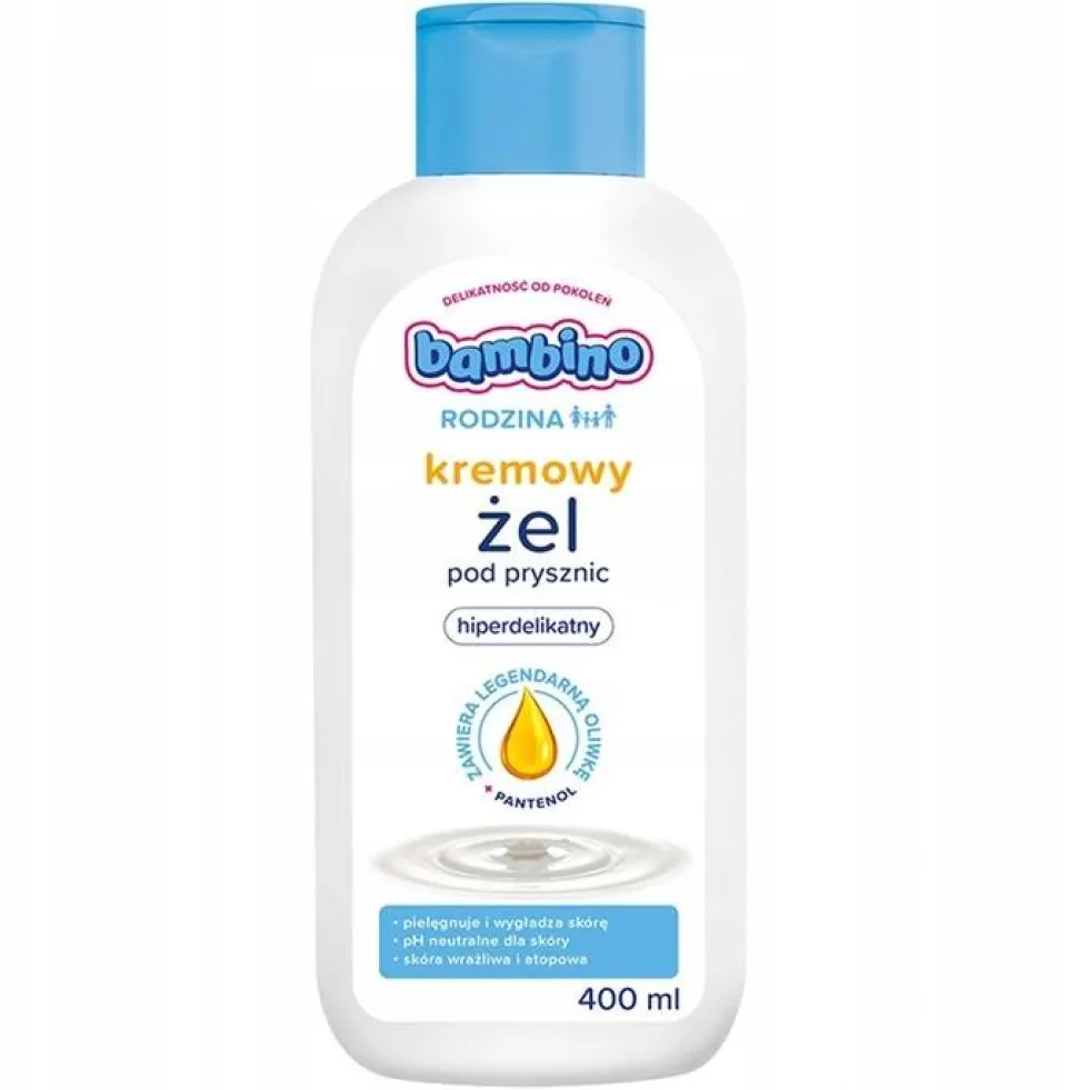 Bambino Rodzina kremowy żel pod prysznic hiperdelikatny 400ml