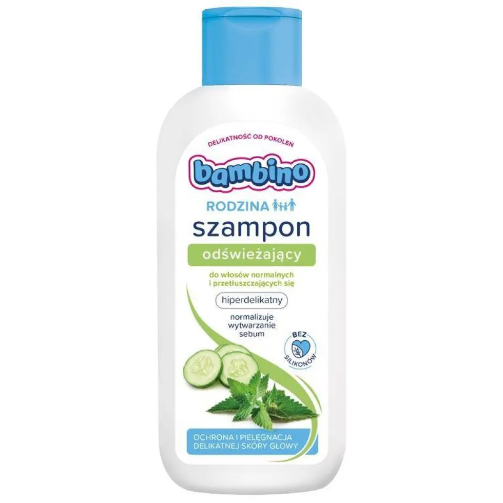 Bambino Rodzina szampon odświeżający do włosów normalnych i przetłuszczających się 400ml