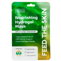 Beauty Formulas Nourishing Hydrogel Mask hydrożelowa maska odżywcza z ceramidami i niacynamidem 1szt.