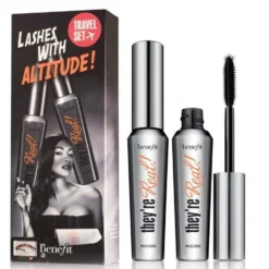 Benefit Lashes With Altitude Travel Set zestaw wydłużający tusz do rzęs Black 2x8.5g