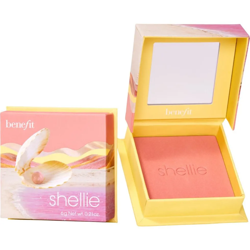 Benefit Shellie Warm-Seashell Pink Blush róż do policzków w ciepłym odcieniu różowej muszli 6g