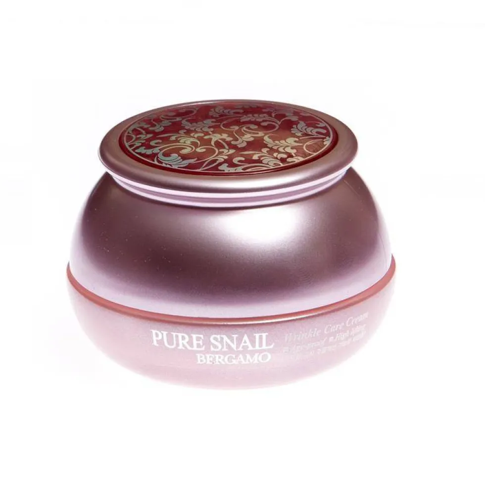BERGAMO Pure Snail Wrinkle Care Cream przeciwzmarszczkowy krem do twarzy z ekstraktem ze śluzu ślimaka 50ml