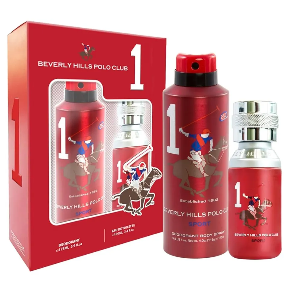 Beverly Hills Polo Club Men Sport One zestaw woda toaletowa spray 100ml + dezodorant spray 175ml