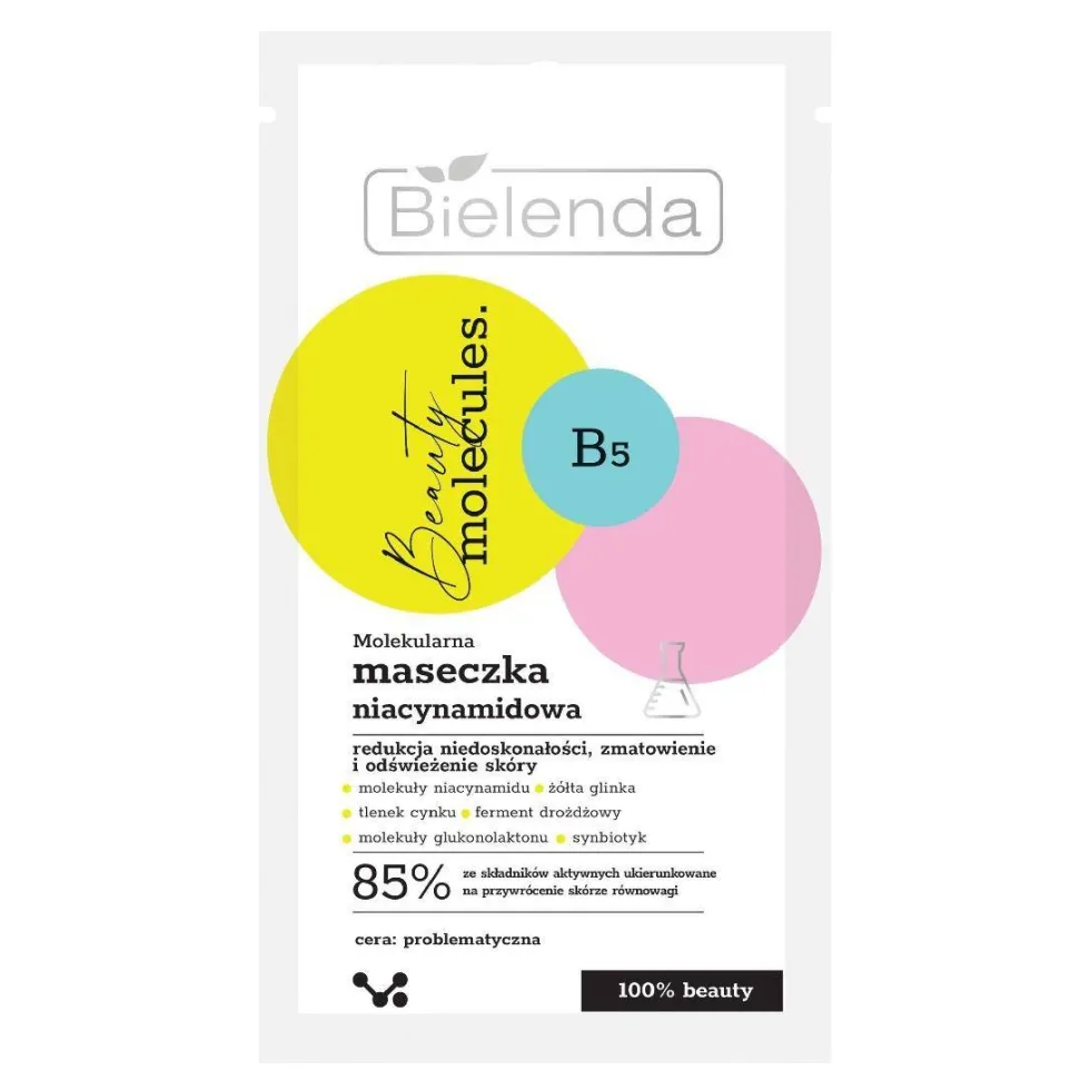 Bielenda Beauty Molecules molekularna niacynamidowa maseczka 8g