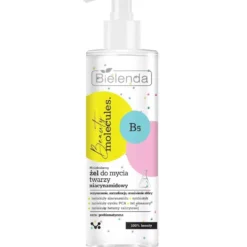 Bielenda Beauty Molecules molekularny niacynamidowy żel do mycia twarzy 195g