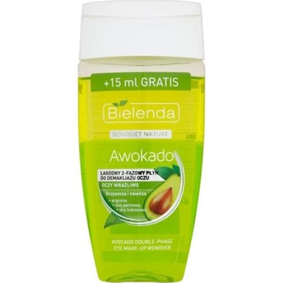 Bielenda Bouquet Nature Awokado łagodny 2-fazowy płyn do demakijażu oczu 140ml