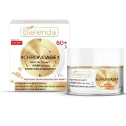 Bielenda Chrono Age rewitalizujący krem przeciwzmarszczkowy na noc 60+ 50ml