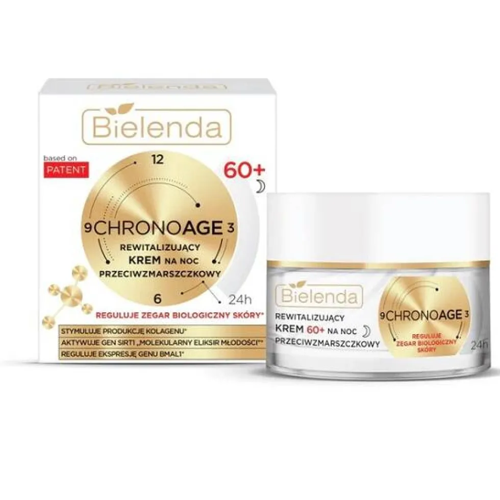 Bielenda Chrono Age rewitalizujący krem przeciwzmarszczkowy na noc 60+ 50ml