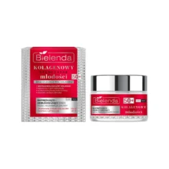 Bielenda Kolagenowy Stymulator Młodości naprężająco-odbudowujący krem przeciwzmarszczkowy 50+ 50ml