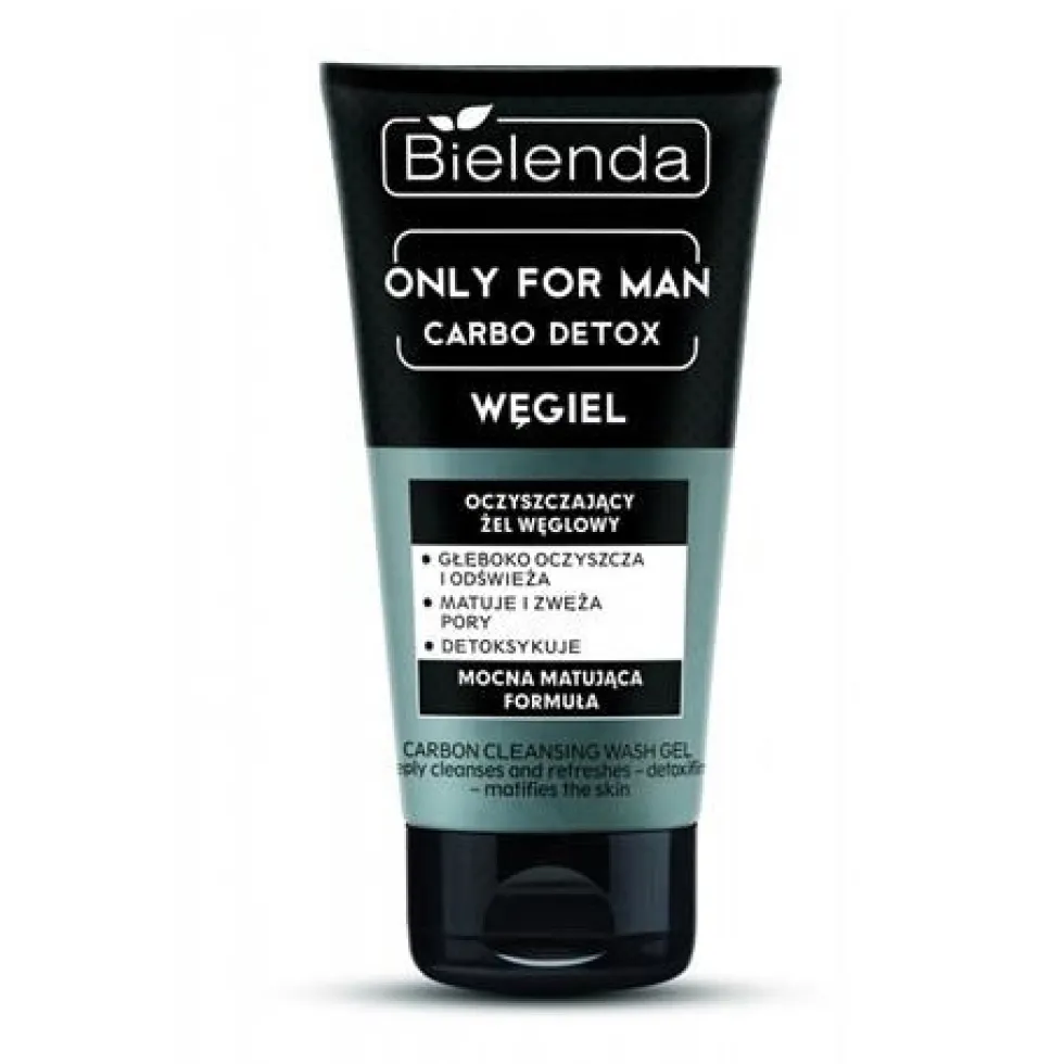 Bielenda Only For Man Carbo Detox oczyszczający żel do mycia twarzy 150g