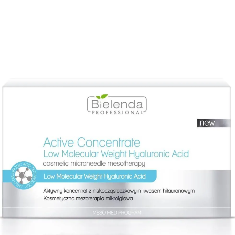 Bielenda Professional Active Concentrate aktywny koncentrat z niskocząsteczkowym kwasem hialuronowym 10x3ml