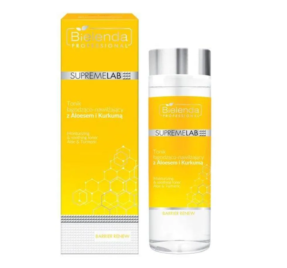 Bielenda Professional SupremeLab Barrier Renew tonik łagodząco-nawilżający z aloesem i kurkumą 200ml