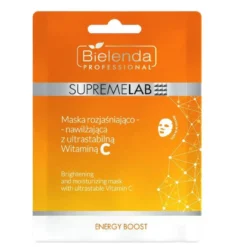 Bielenda Professional SupremeLab Energy Boost maska rozjaśniająco-nawilżająca z ultrastabilną witaminą C