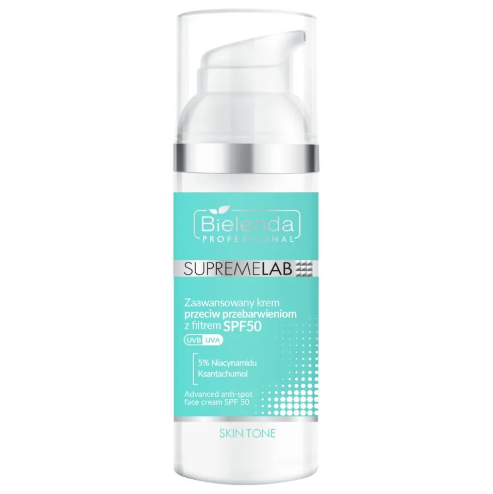 Bielenda Professional SupremeLab Skin Tone zaawansowany krem przeciw przebarwieniom z filtrem SPF50 50ml