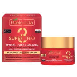 Bielenda Super Trio intensywnie nawilżający krem przeciwzmarszczkowy 40+ 50ml