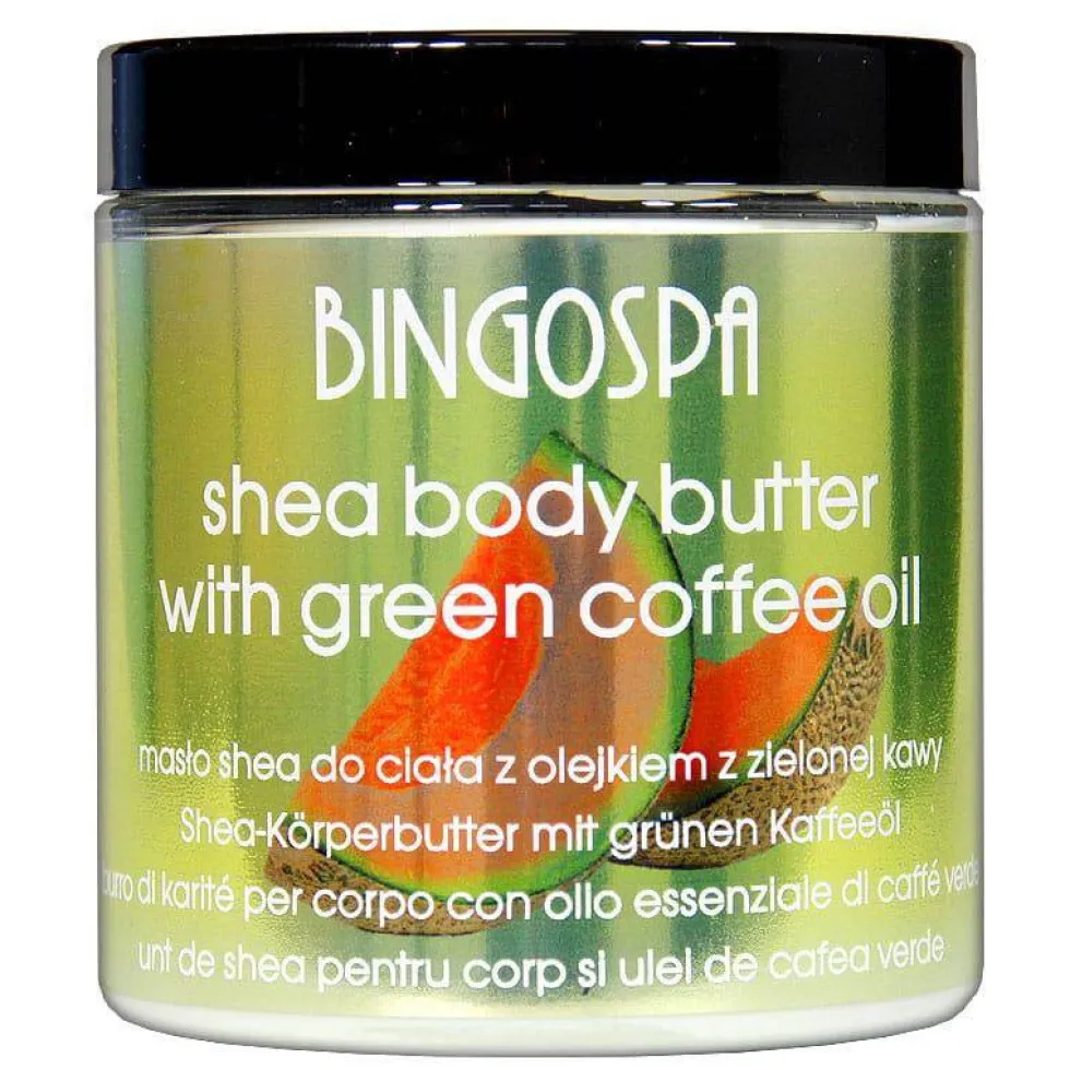 BingoSpa Masło shea do ciała z olejkiem z zielonej kawy 250g